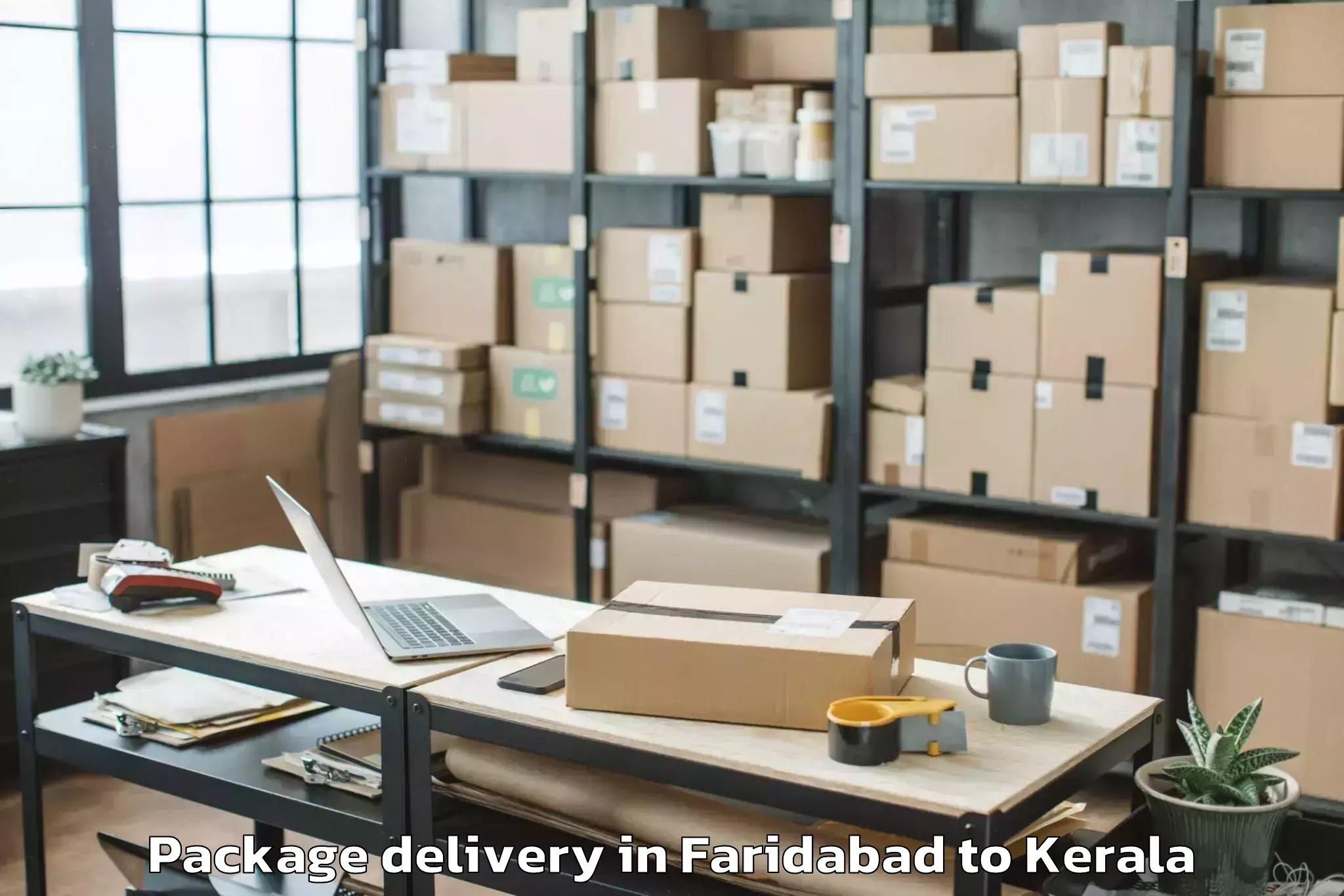 Trusted Faridabad to Tellicherry Package Delivery